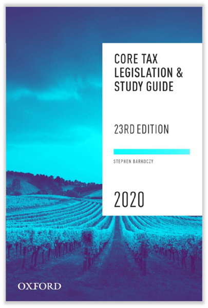 Core Tax Legislation and Study Guide 2020 (23rd Edition) - Orginal Pdf